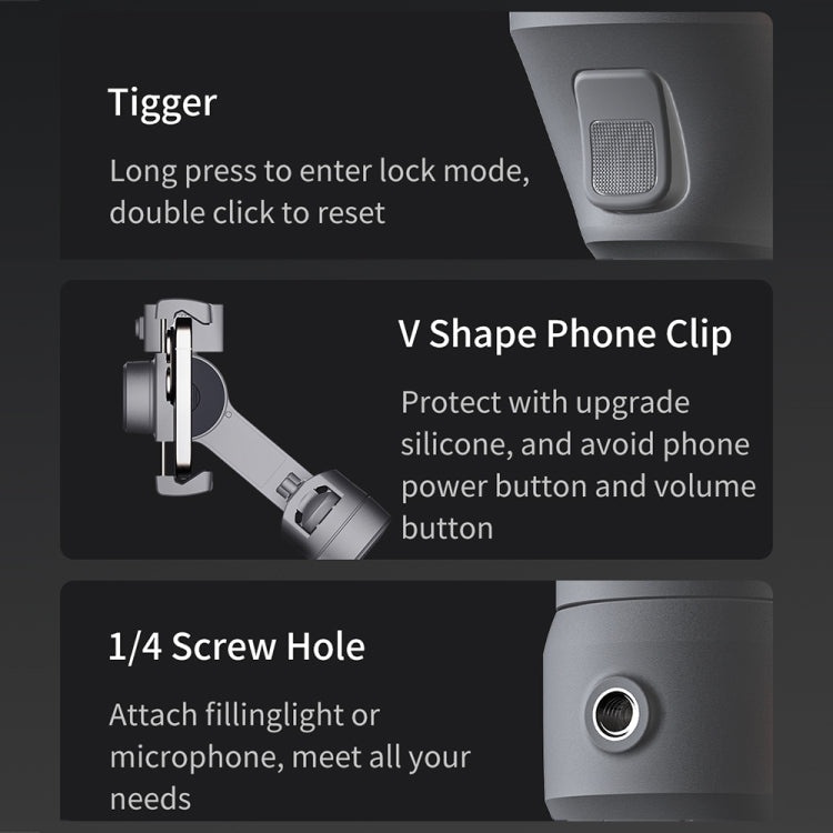 FUNSNAP Capture 5 Professional 3-Axis Handheld Gimbal Phone Live Stabilizer, Capture 5 Basic, Capture 5 Combo