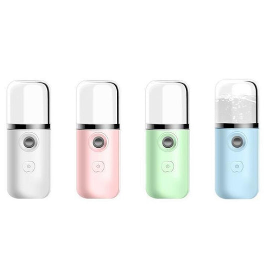 30ml Handheld Alcohol Disinfectant Instrument USB Interface Hydration Meter Humidifier, White, Pink, Green, Blue