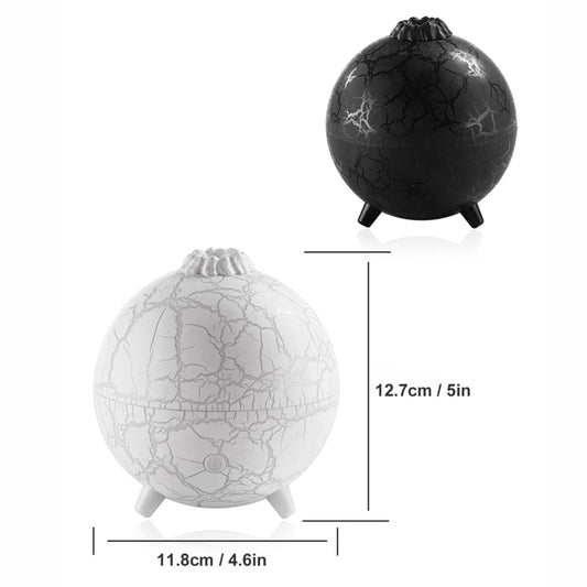 D612 USB Plug-in Colorful Gradient Atmosphere Light Flame Crack Aromatherapy Humidifier