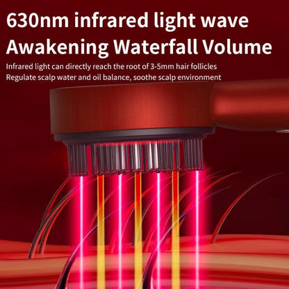 630nm Red Light Massage Comb Scalp Care Liquid Guide Hair Growth Instrument